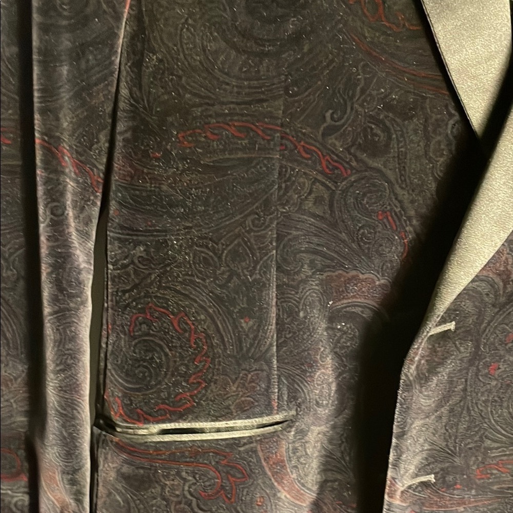 Joseph Aboud Men's Modern Slim Fit Black Velvet Blazer - Picture 6 of 13